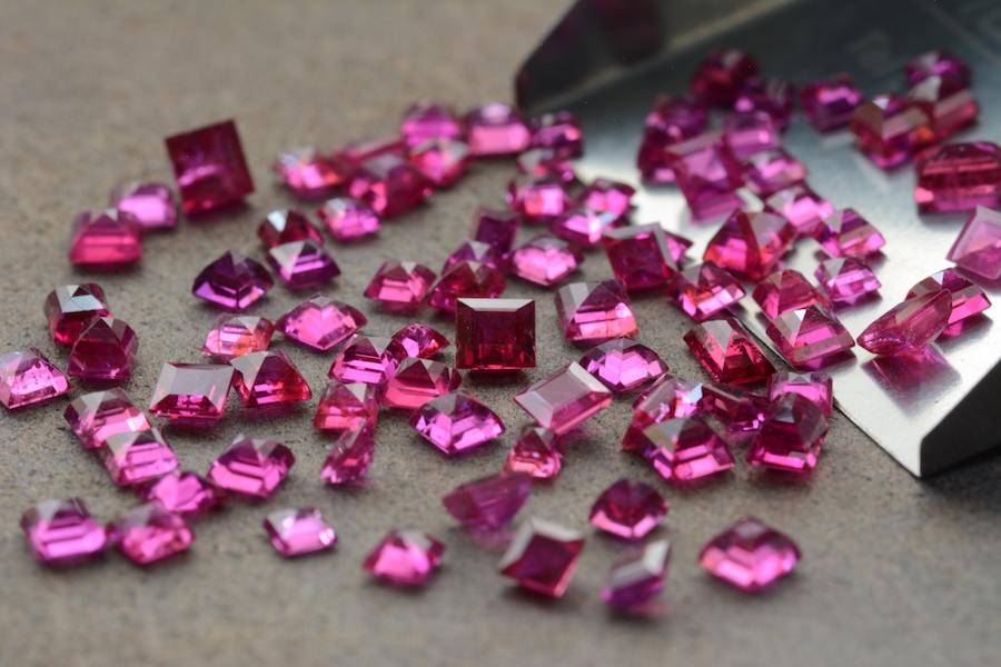 Natural Unheated Rubies from Mozambique