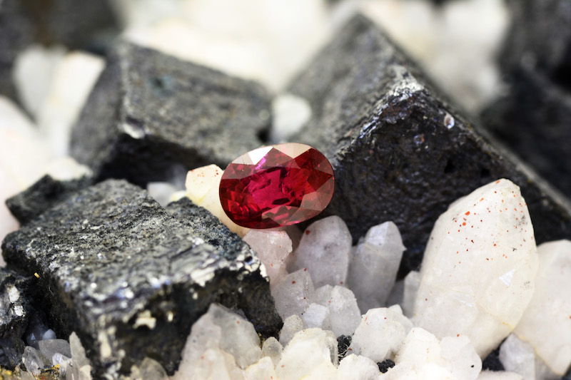 Rare Unheated Ruby with a Pigeon Blood Red Color