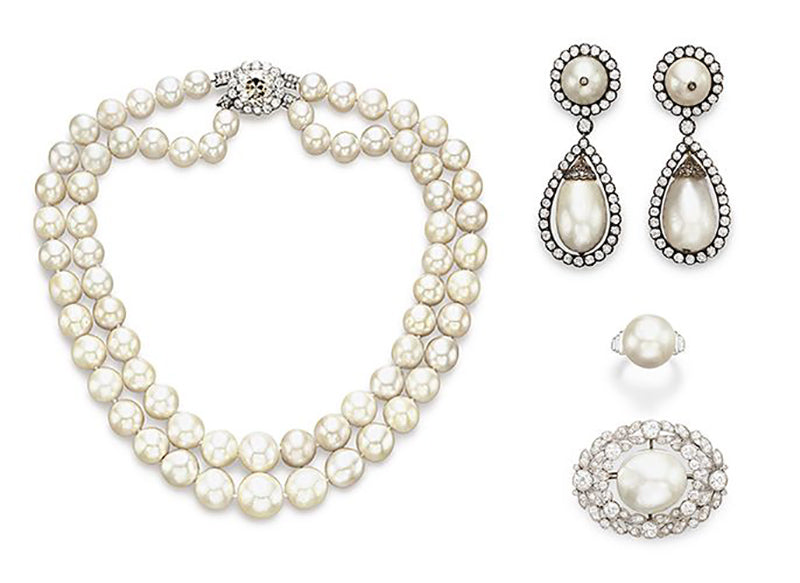 Traditional pearl jewellery for the royals